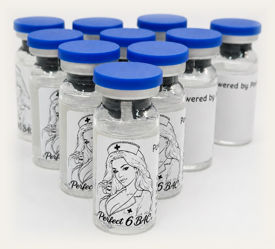 Matched 1.8mL BAC vial alongside the Reta-30 cart — both argon-sealed